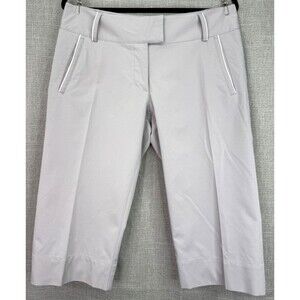 Adidas Climalite Athletic Golf Capris Women's Size 8 Gray White